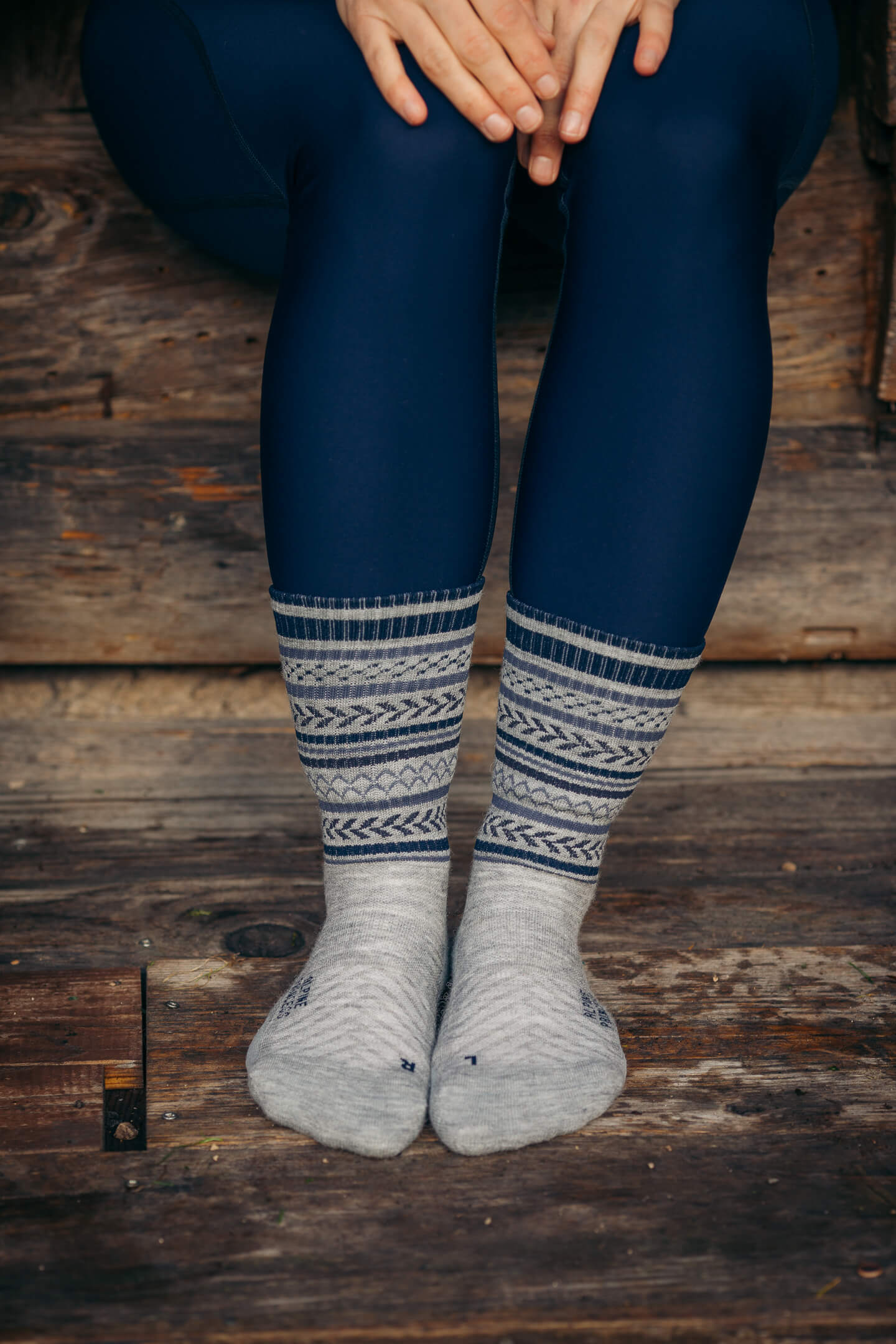 Abisko Merino Socks - Arctic Blue - Image 3