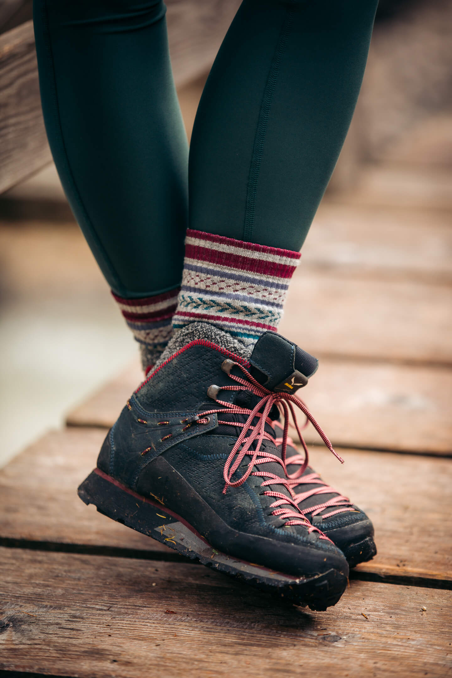 Abisko Merino Socks - Holly - Image 4