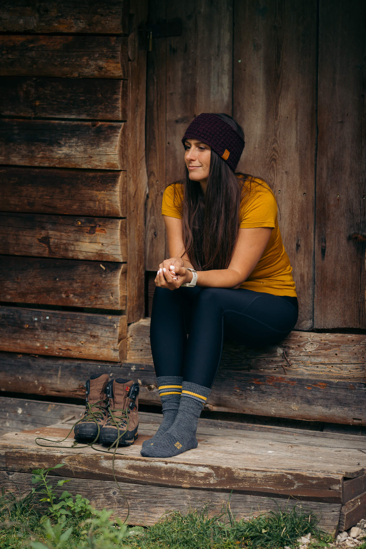 Abisko Merino Socks - Larch Yellow - Image 3