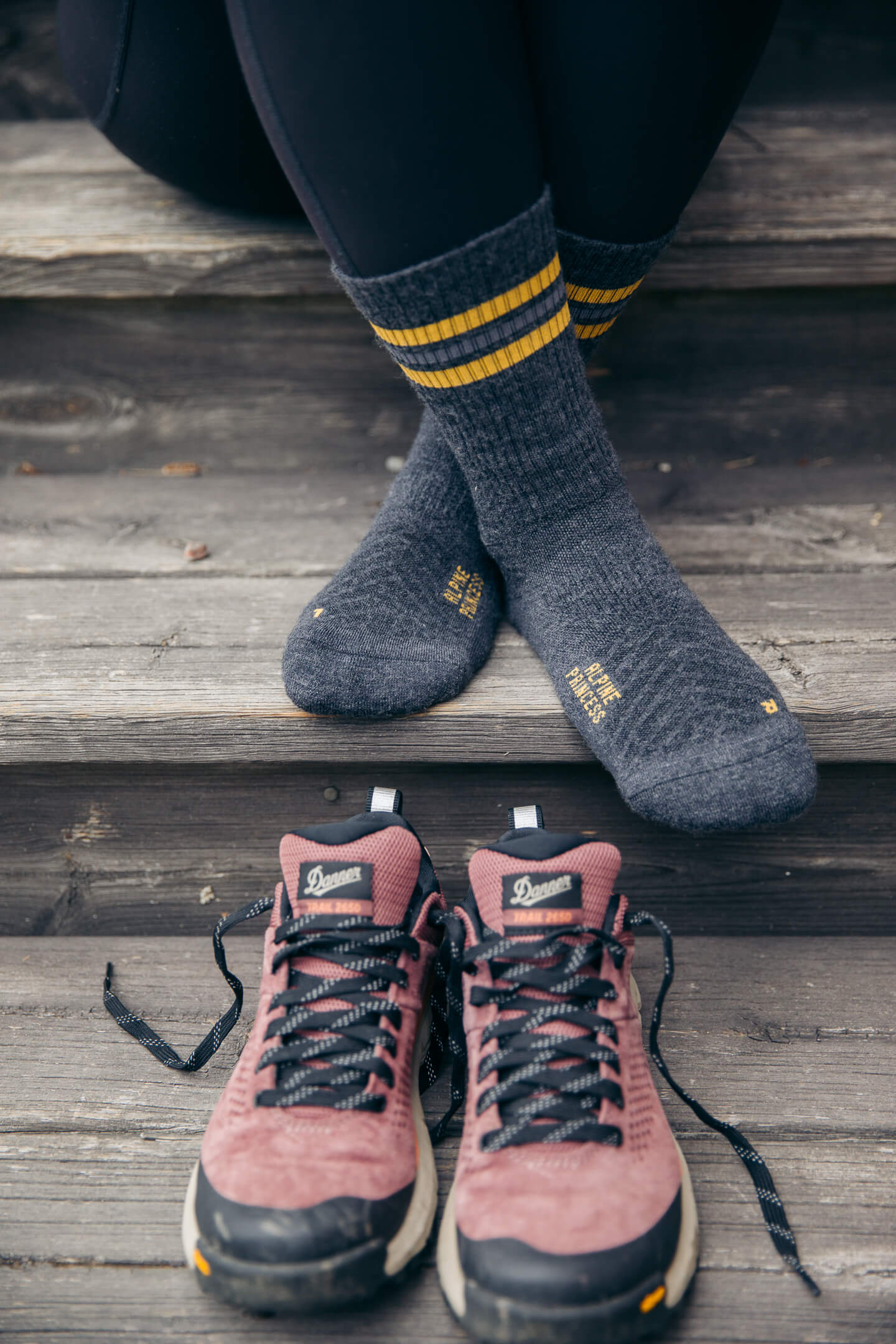 Abisko Merino Socks - Larch Yellow - Image 4