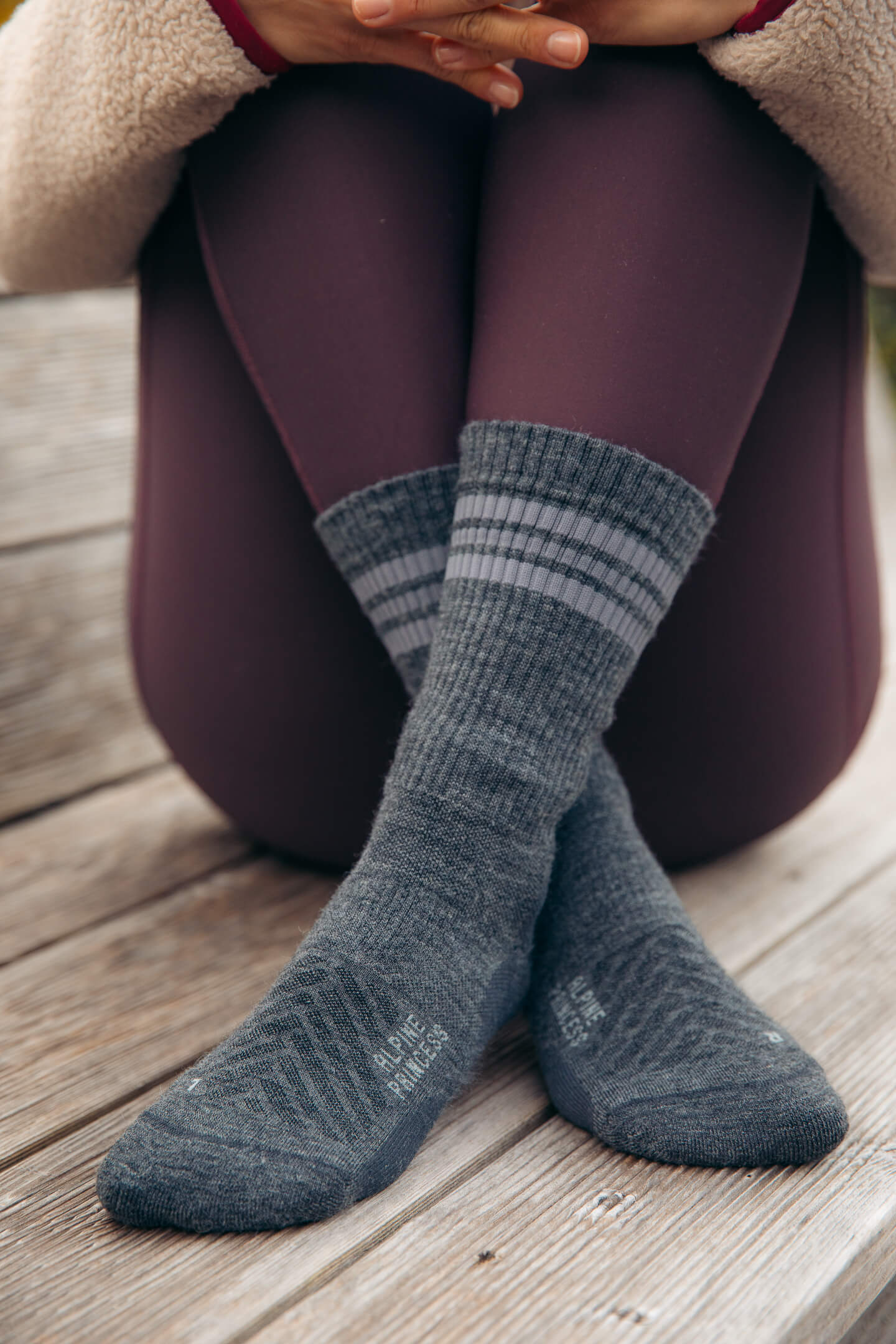 Abisko Merino Socks - Slate - Image 3