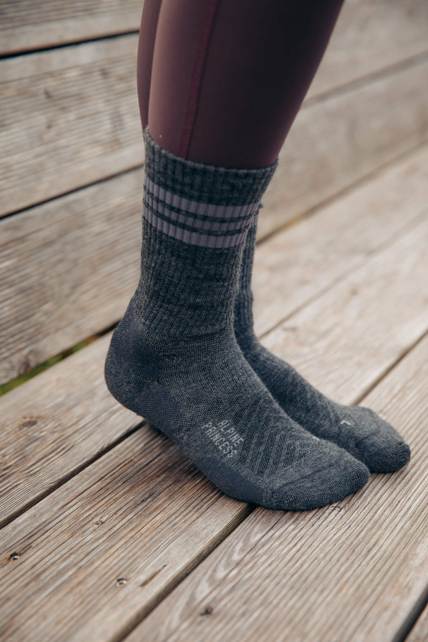 Abisko Merino Socks - Slate - Image 7