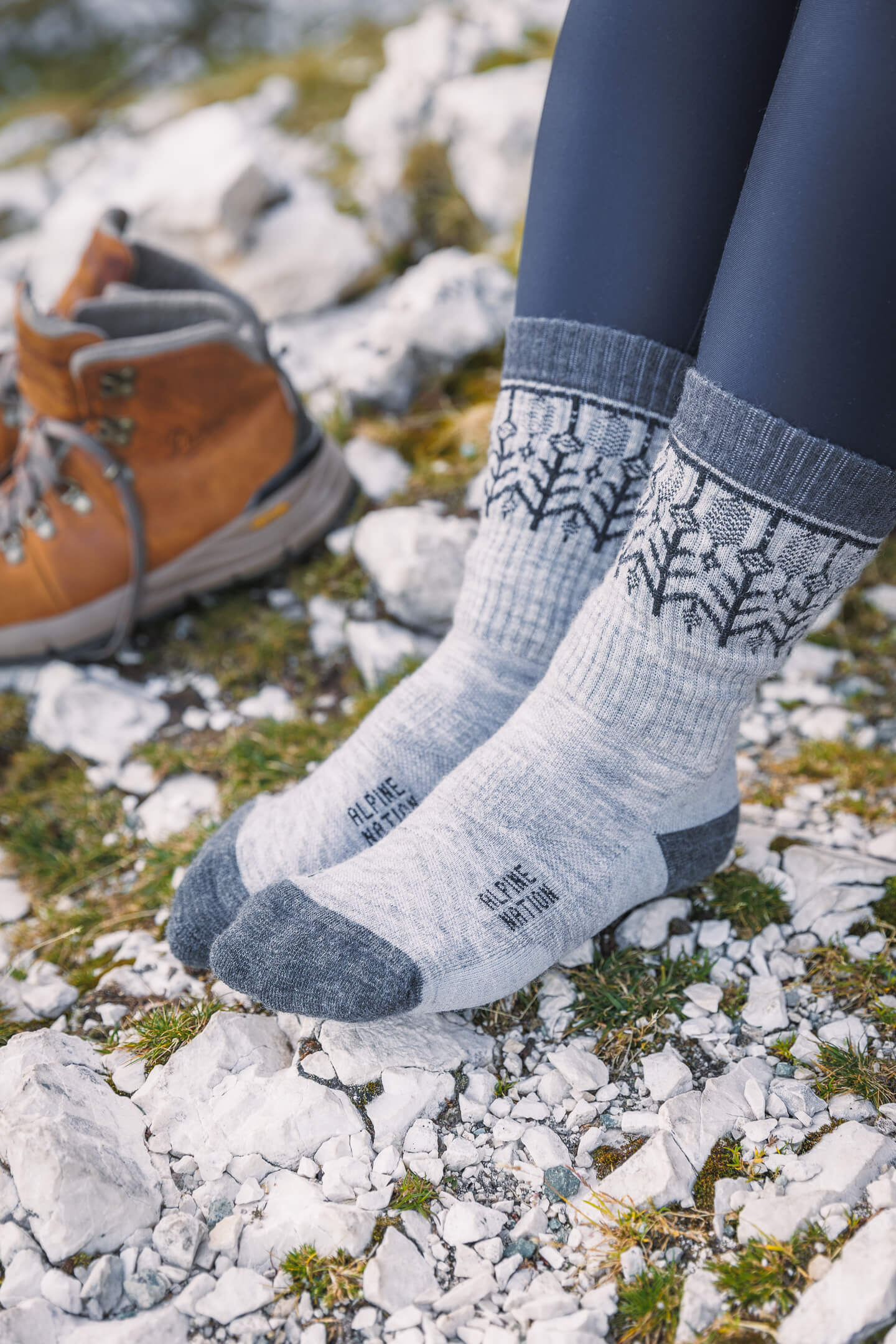 Abisko Merino Socks - Dawn - Image 4