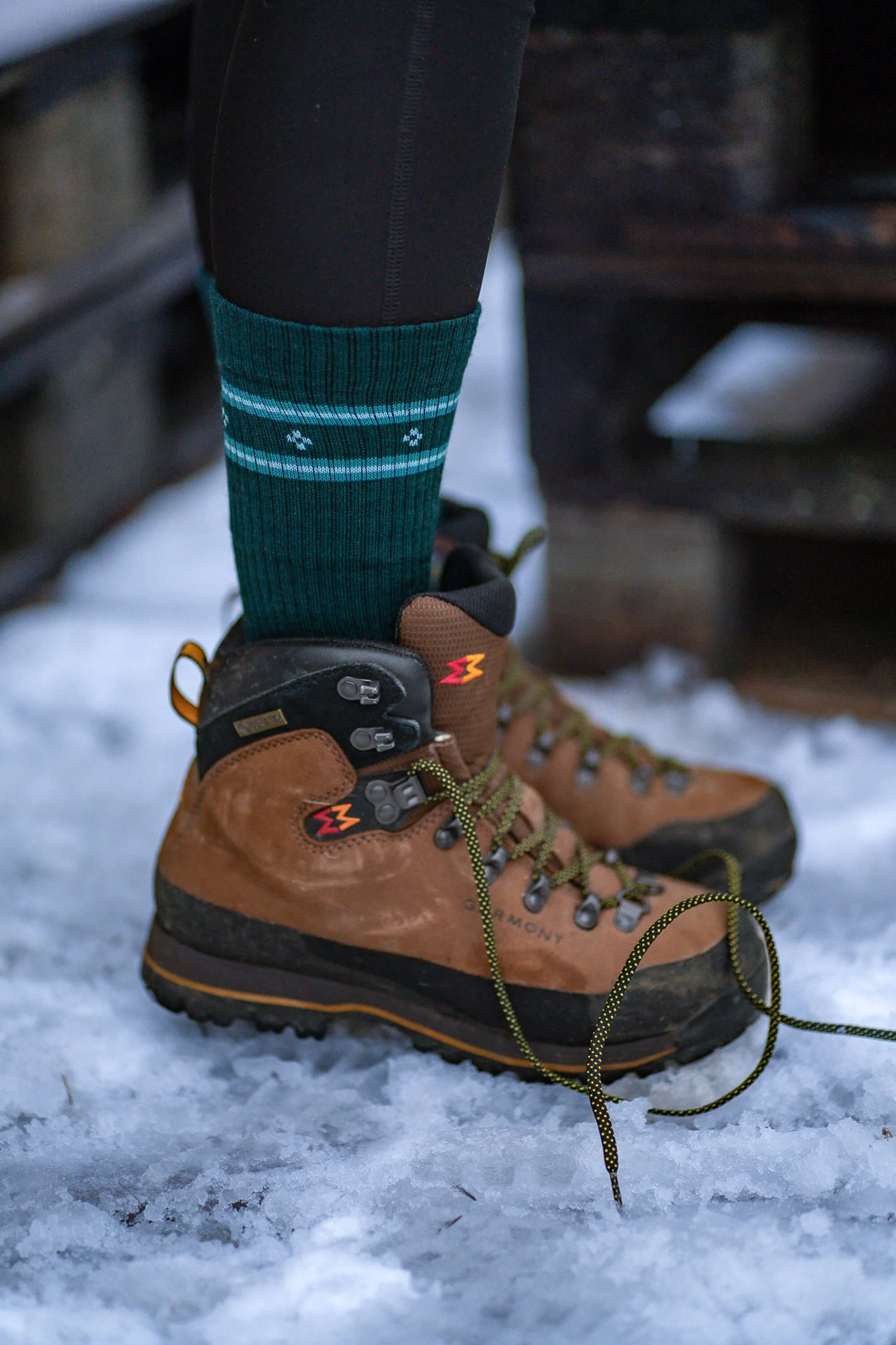 Abisko Merino Socks - Emerald - Image 7
