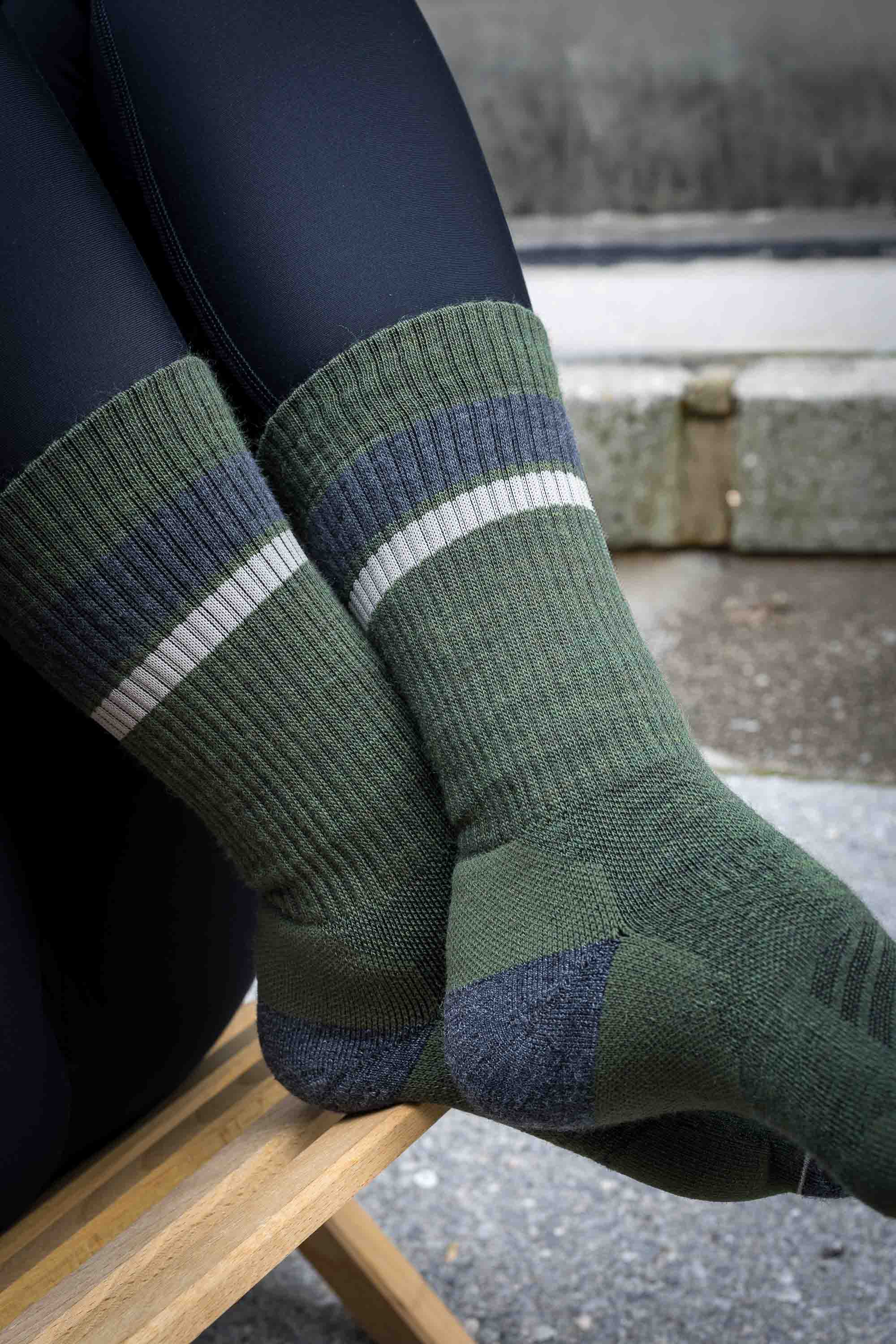 Abisko Merino Socks - Evergreen - Image 4