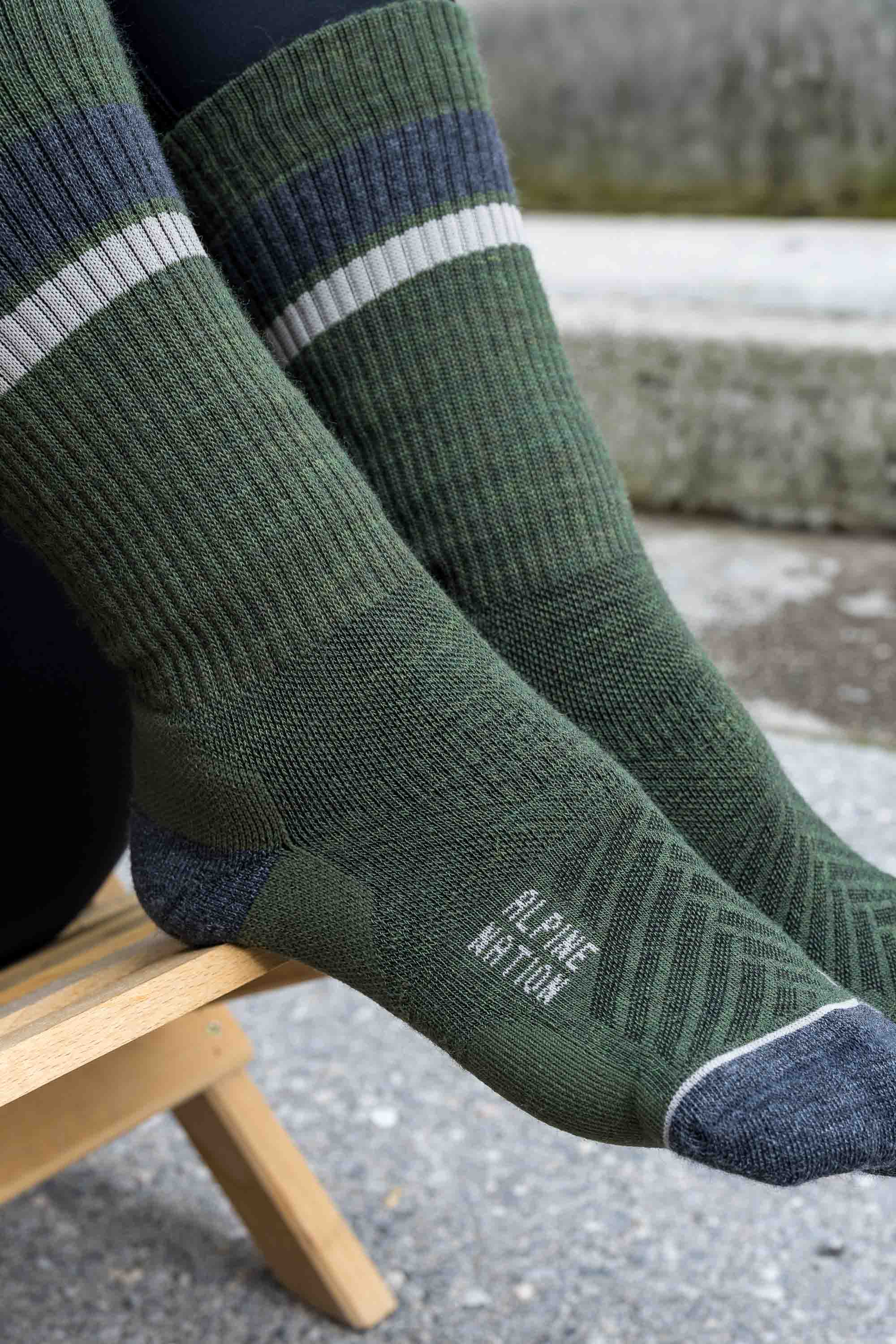 Abisko Merino Socks - Evergreen - Image 5