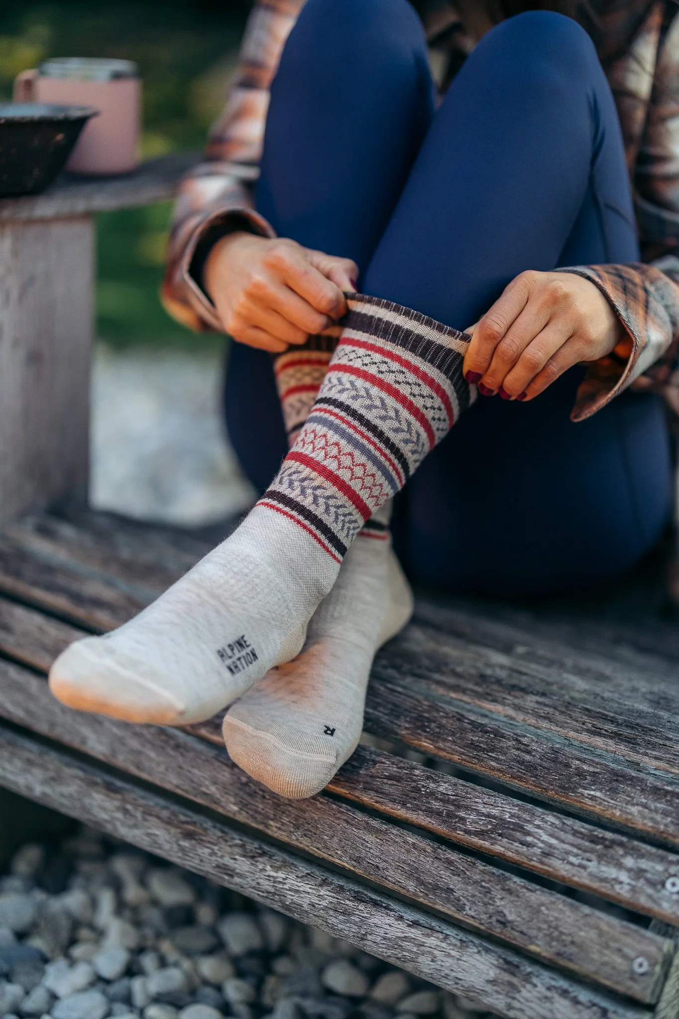 Abisko Merino Socks - Pumpkin Spice - Image 3