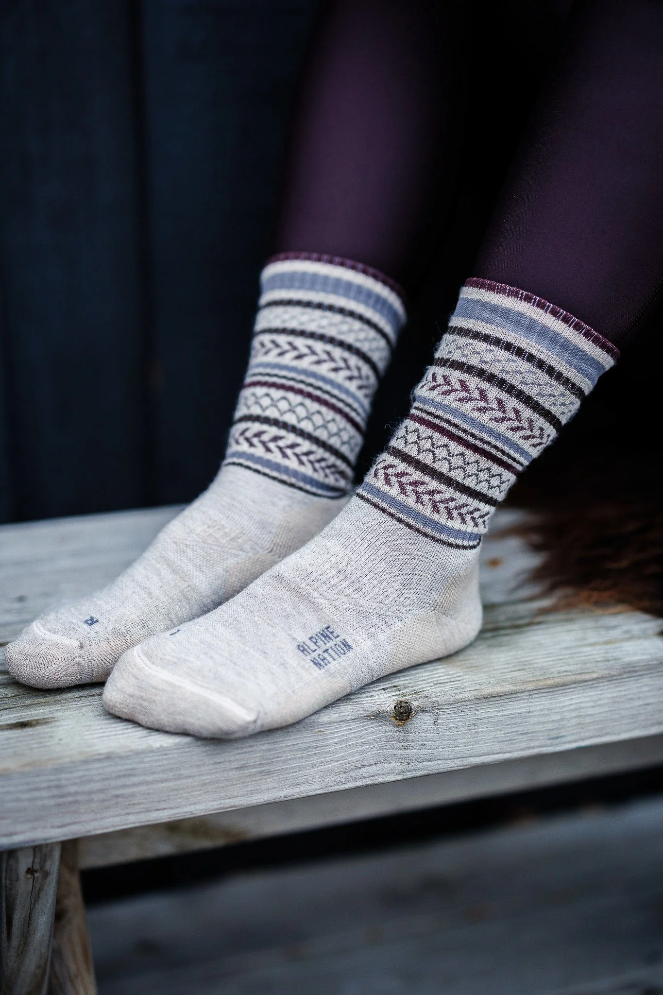 Abisko Merino Socks - Toffee - Image 2