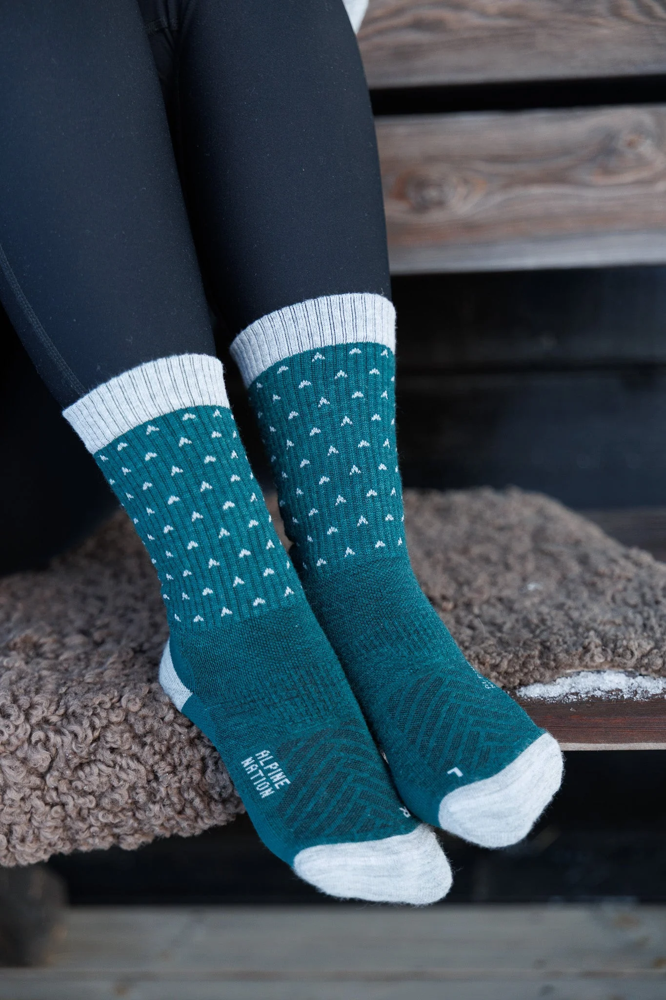 Abisko Merino Socks - Snowline - Image 4