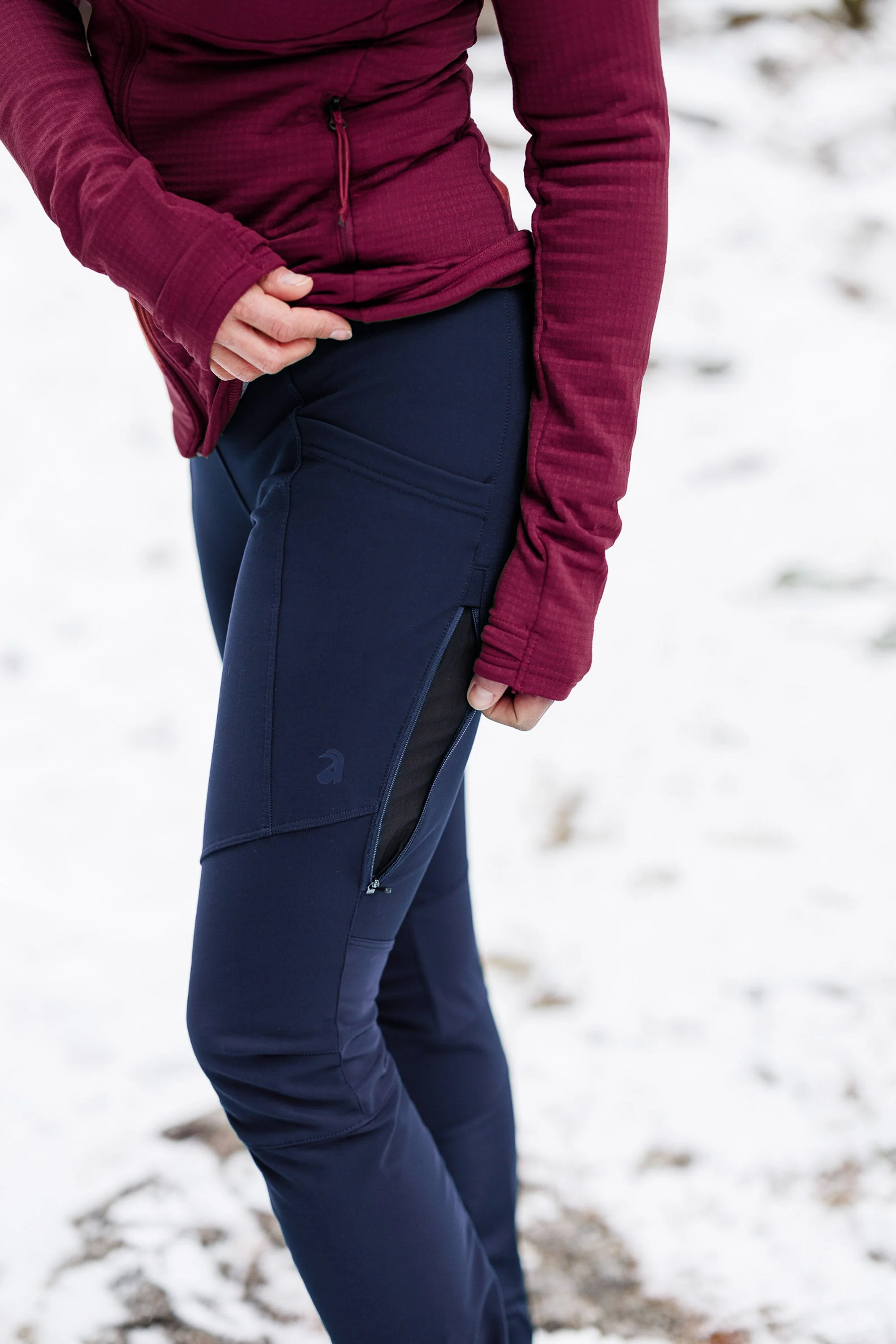 APEX Winter Pocket Leggings Navy - Image 6
