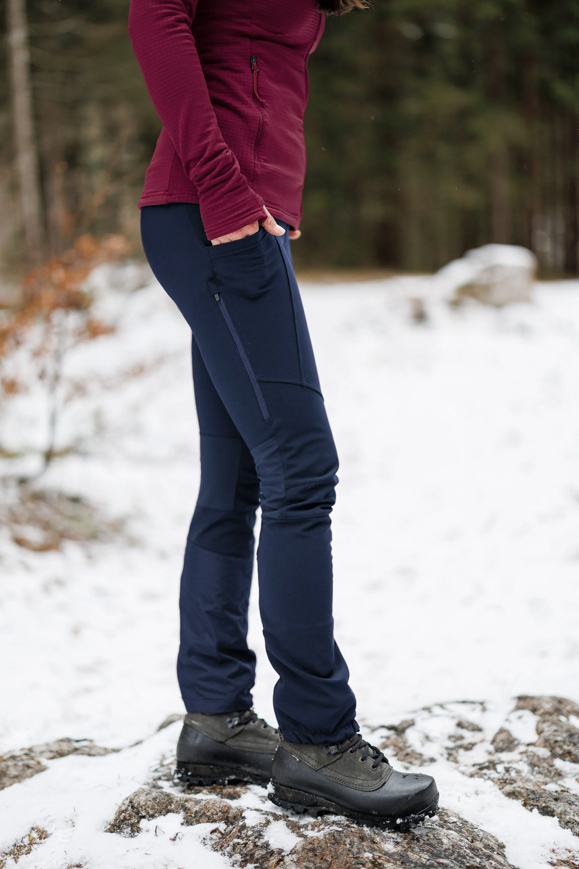 APEX Winter Pocket Leggings Navy - Image 8