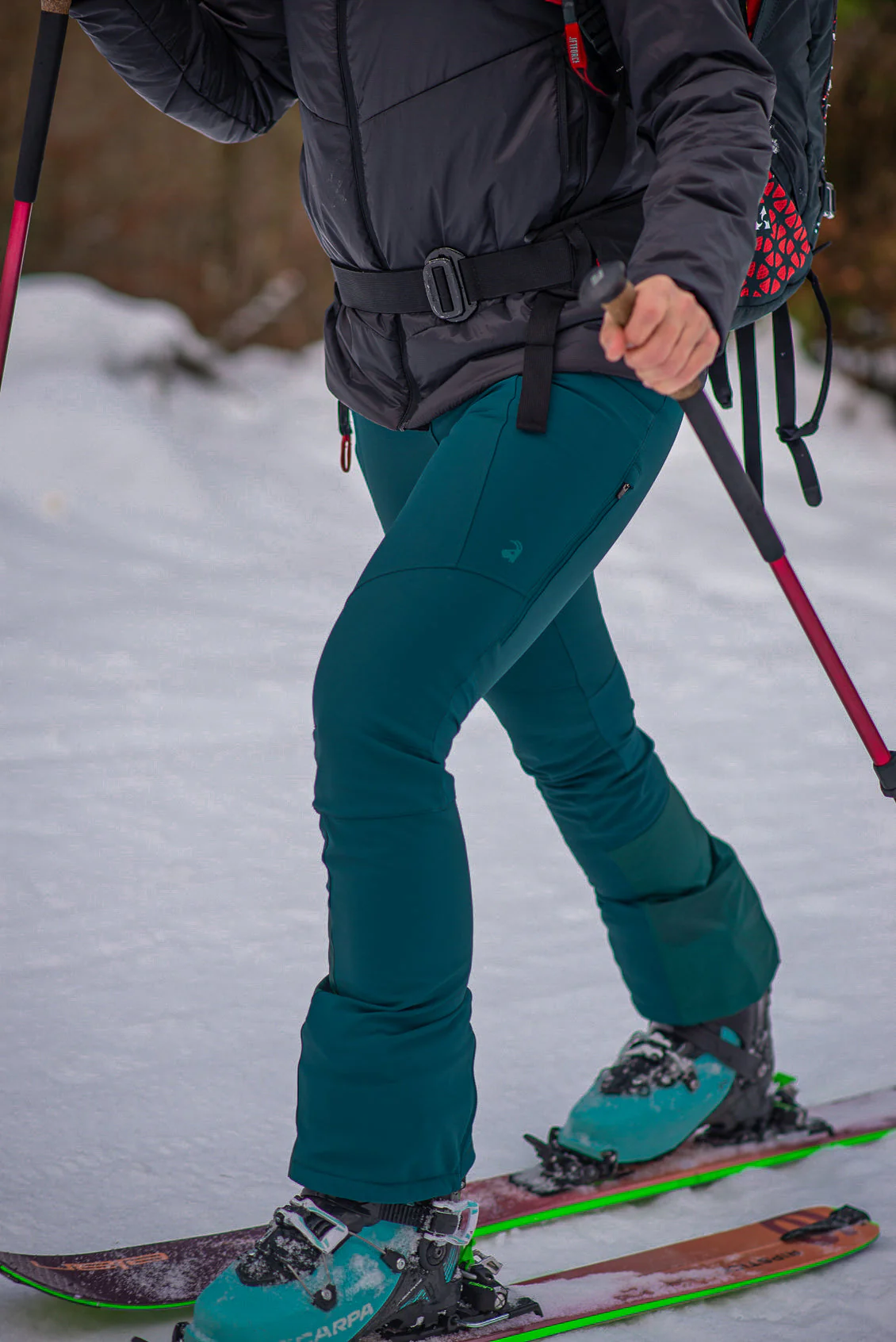 APEX Winter Pocket Leggings Teal Green - Image 8