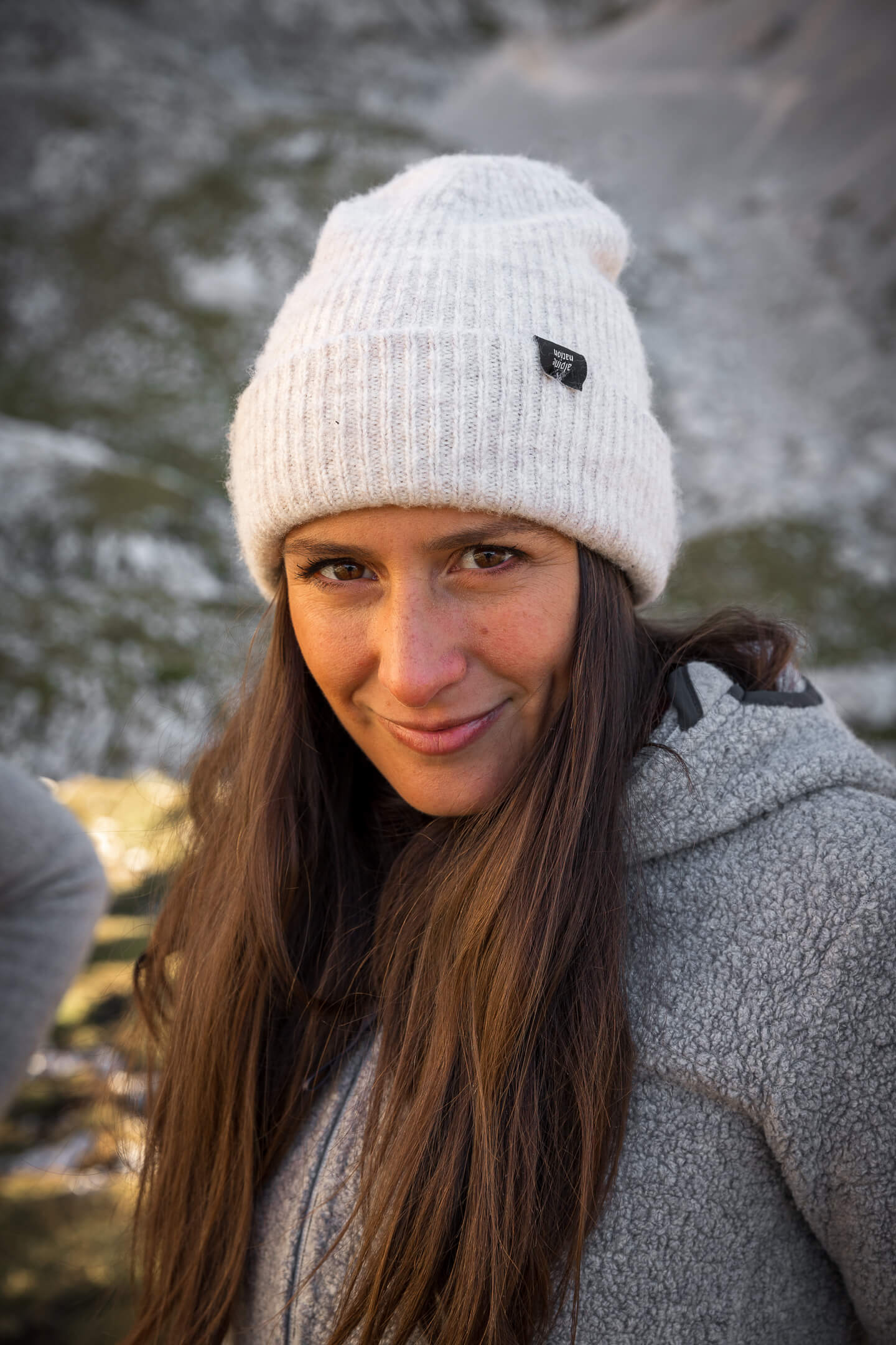 Cosy Cuffed Beanie - Almond - Image 6