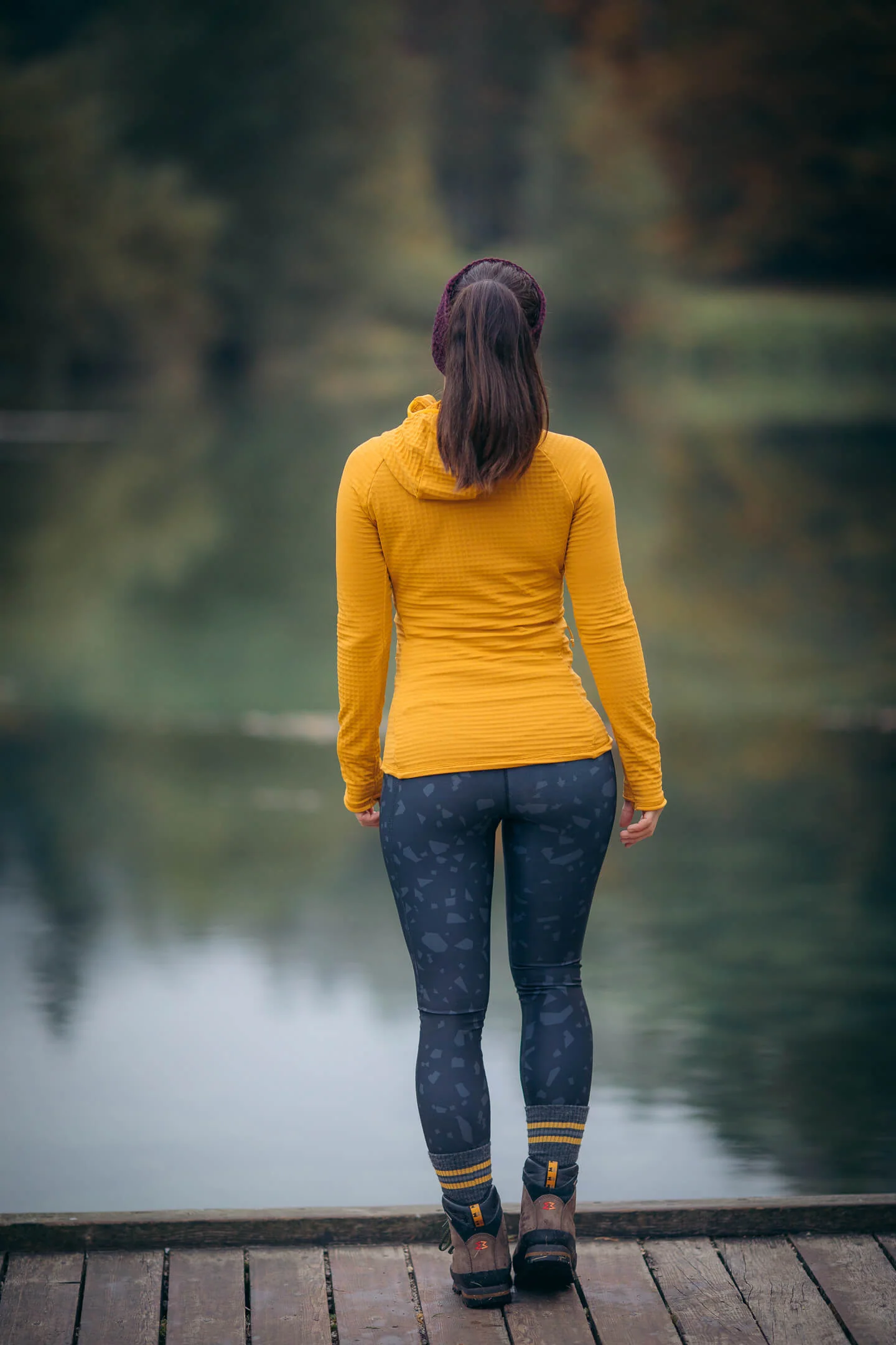 Hiker Leggings Black Terrazzo - Image 4