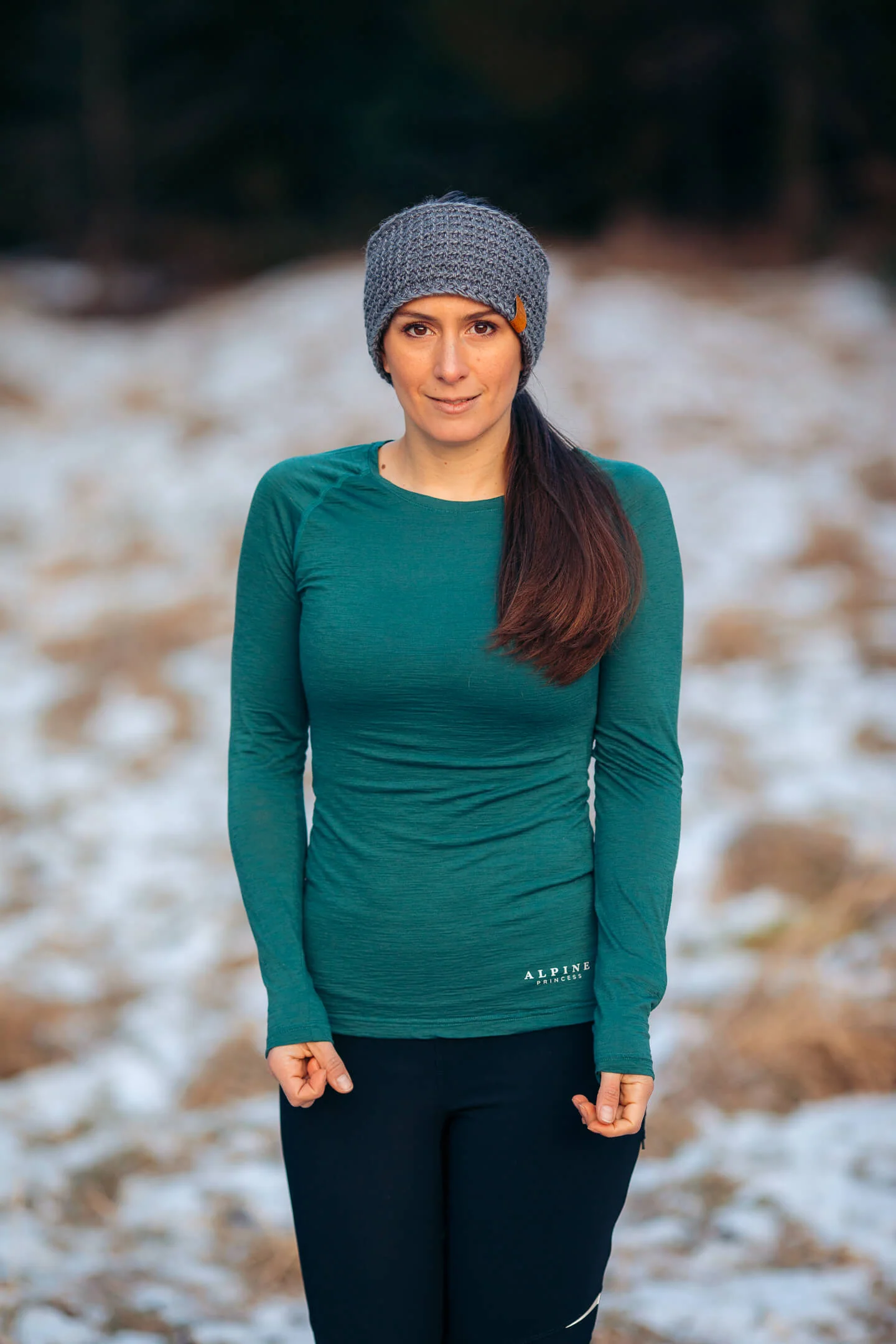 Merino Long Sleeve Tee Petrol - Image 5