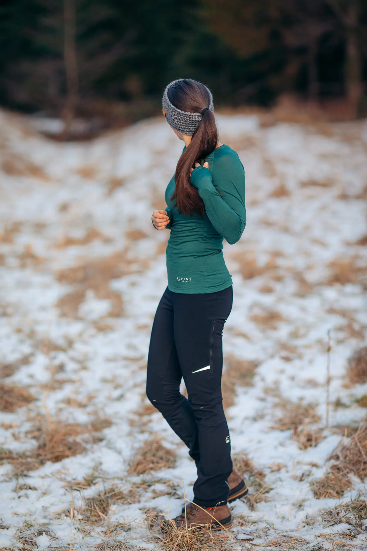 Merino Long Sleeve Tee Petrol - Image 7