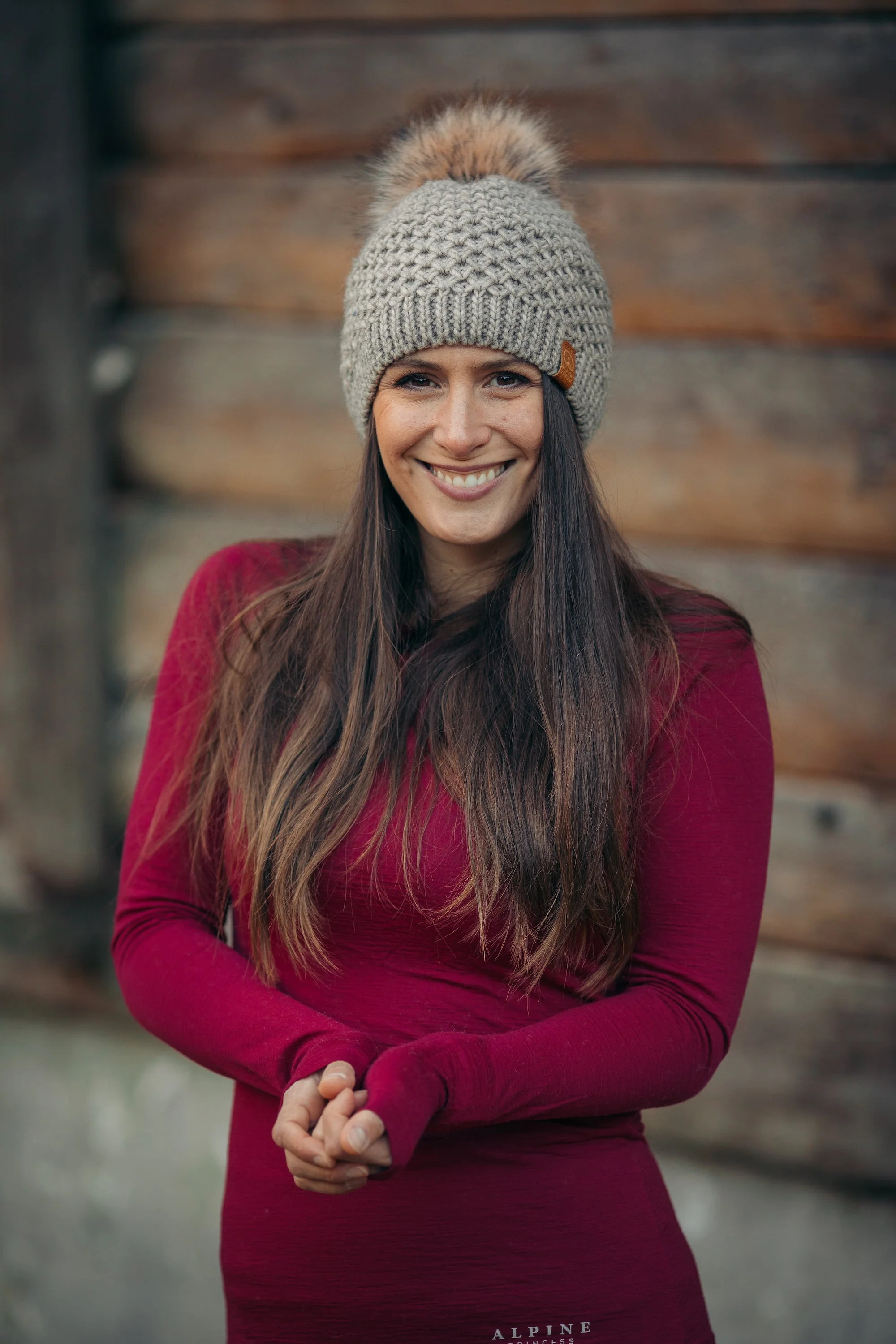 Merino Long Sleeve Tee Ruby Red - Image 9
