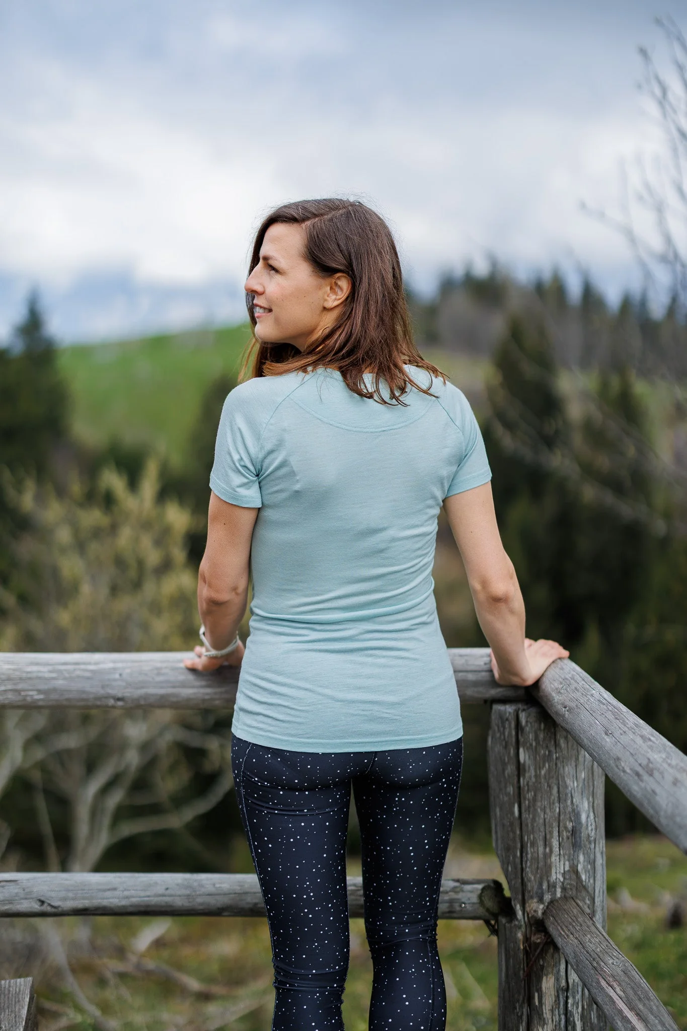 Merino Short Sleeve Tee Fern - Image 3