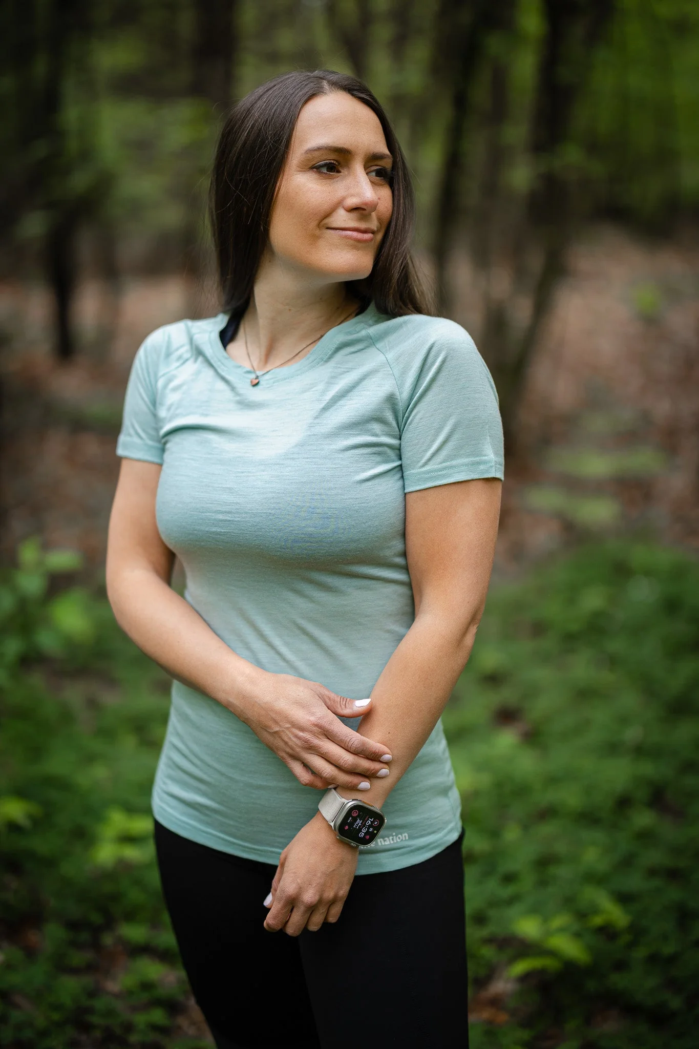 Merino Short Sleeve Tee Fern - Image 5