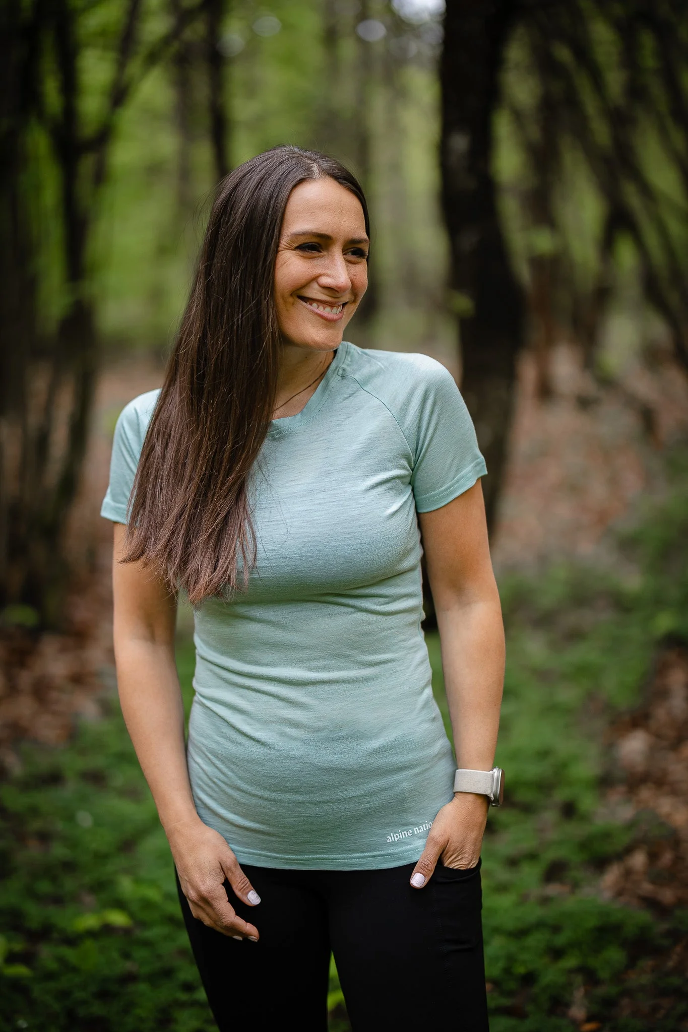 Merino Short Sleeve Tee Fern - Image 6