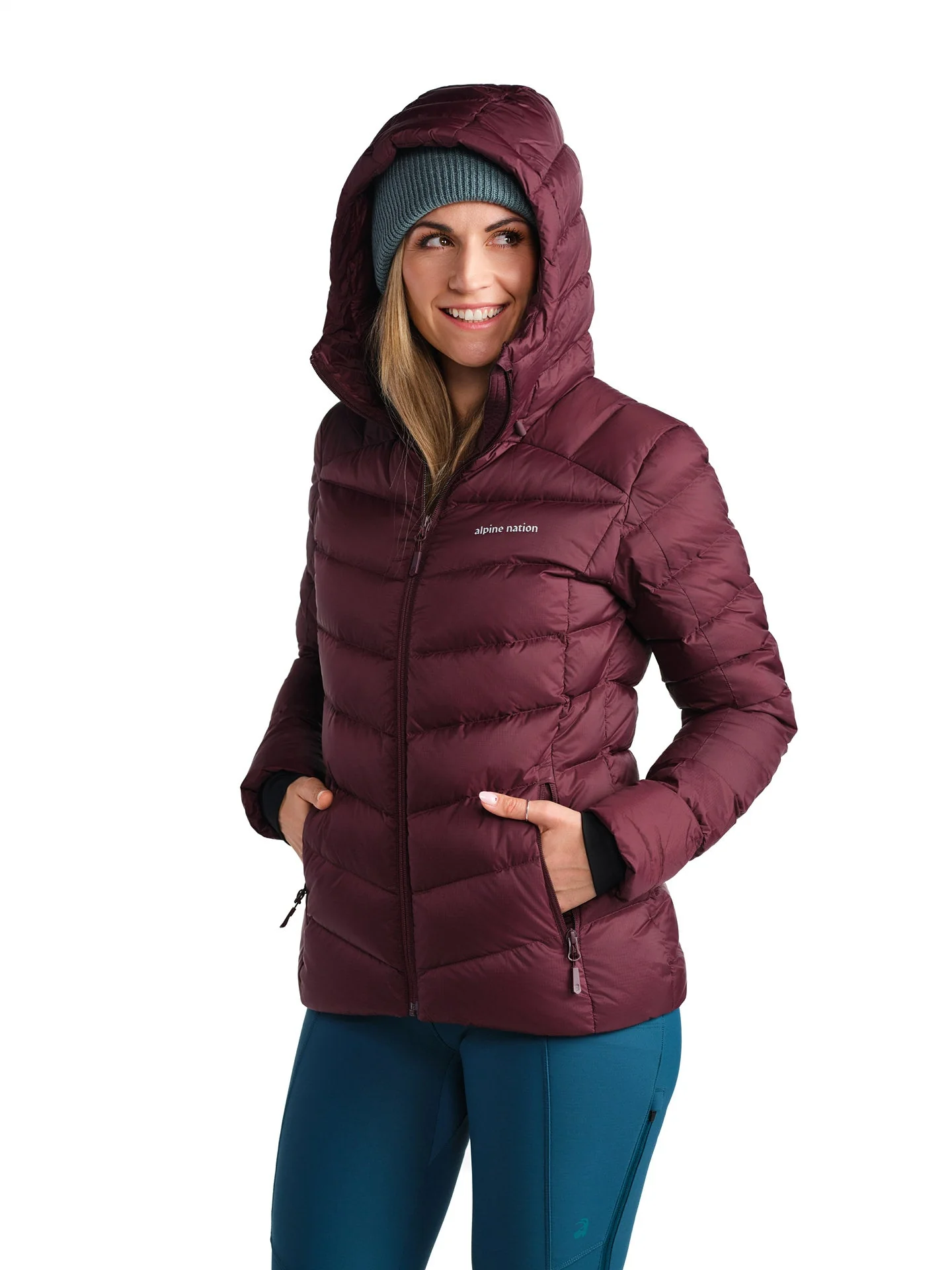 Nordwyn Down Jacket - Lingonberry - Image 35