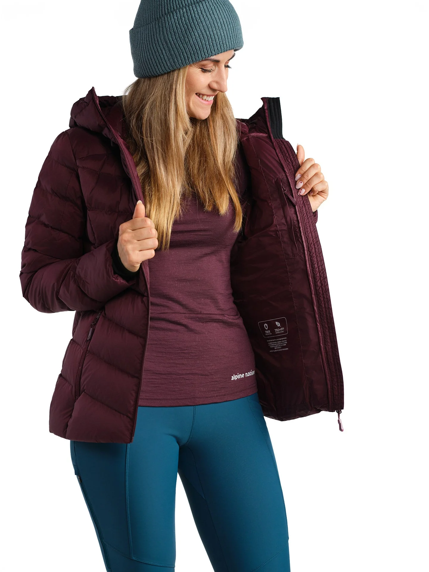 Nordwyn Down Jacket - Lingonberry - Image 37