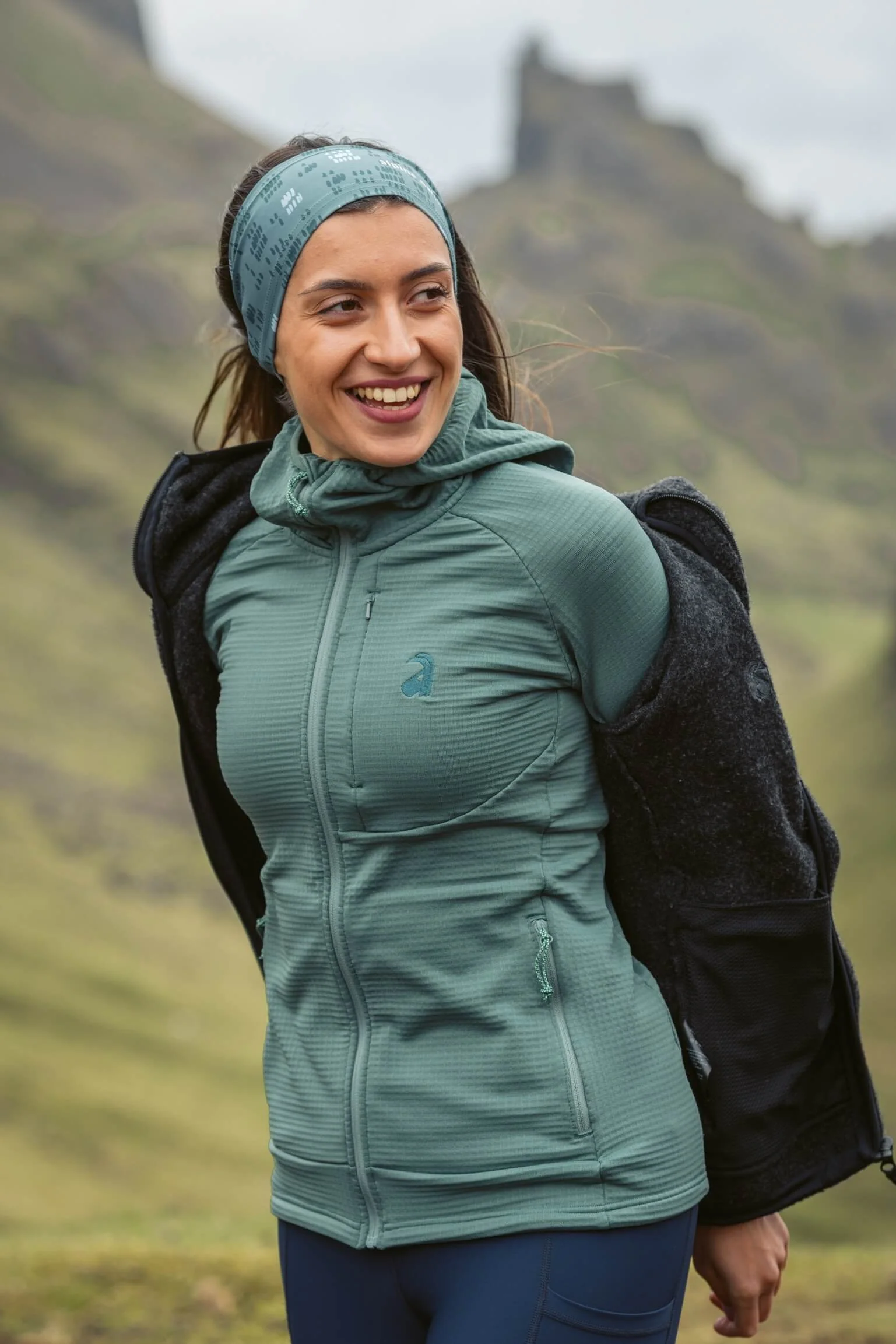 Pro Full-Zip Hoody AP1 Pine Green - Image 9