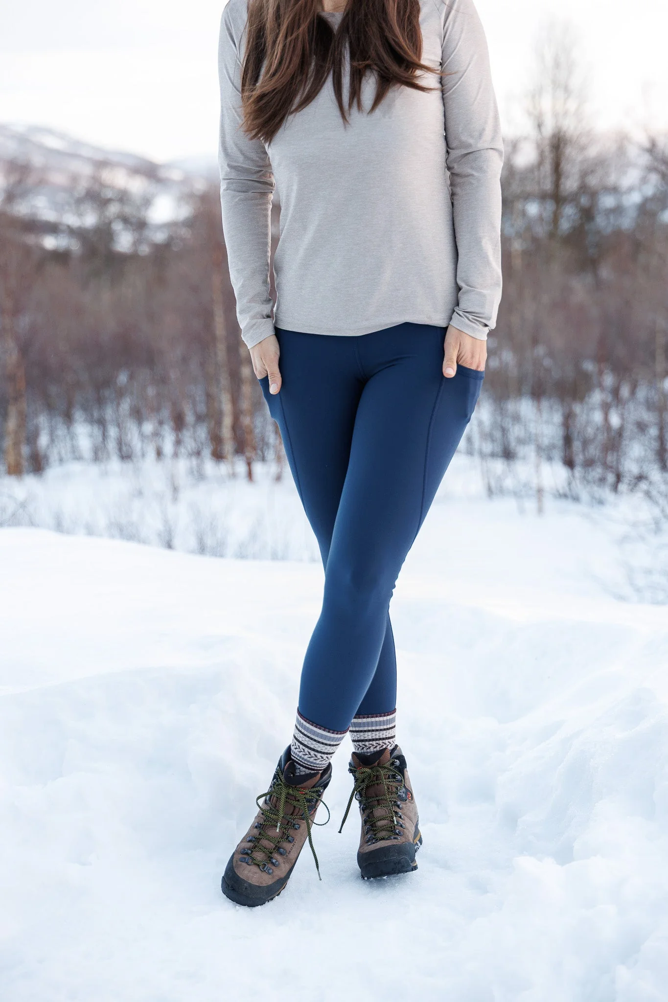 Rise Thermo Pocket Leggings Dark Navy - Image 6