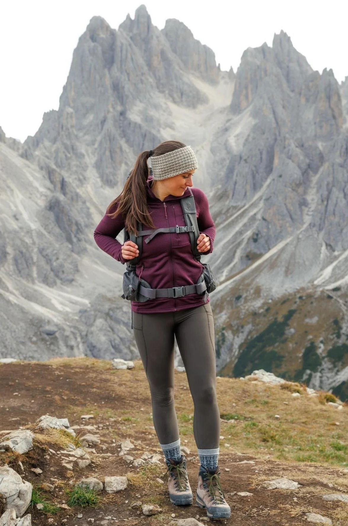 Rise Thermo Pocket Leggings Forest Green - Image 7