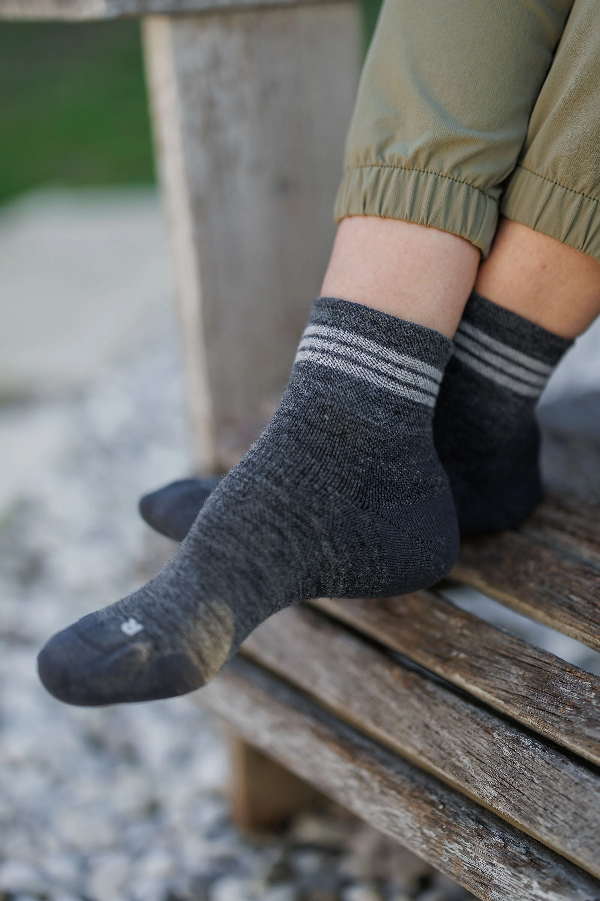 Seceda Light Merino Mid Crew Socks Slate - Image 3