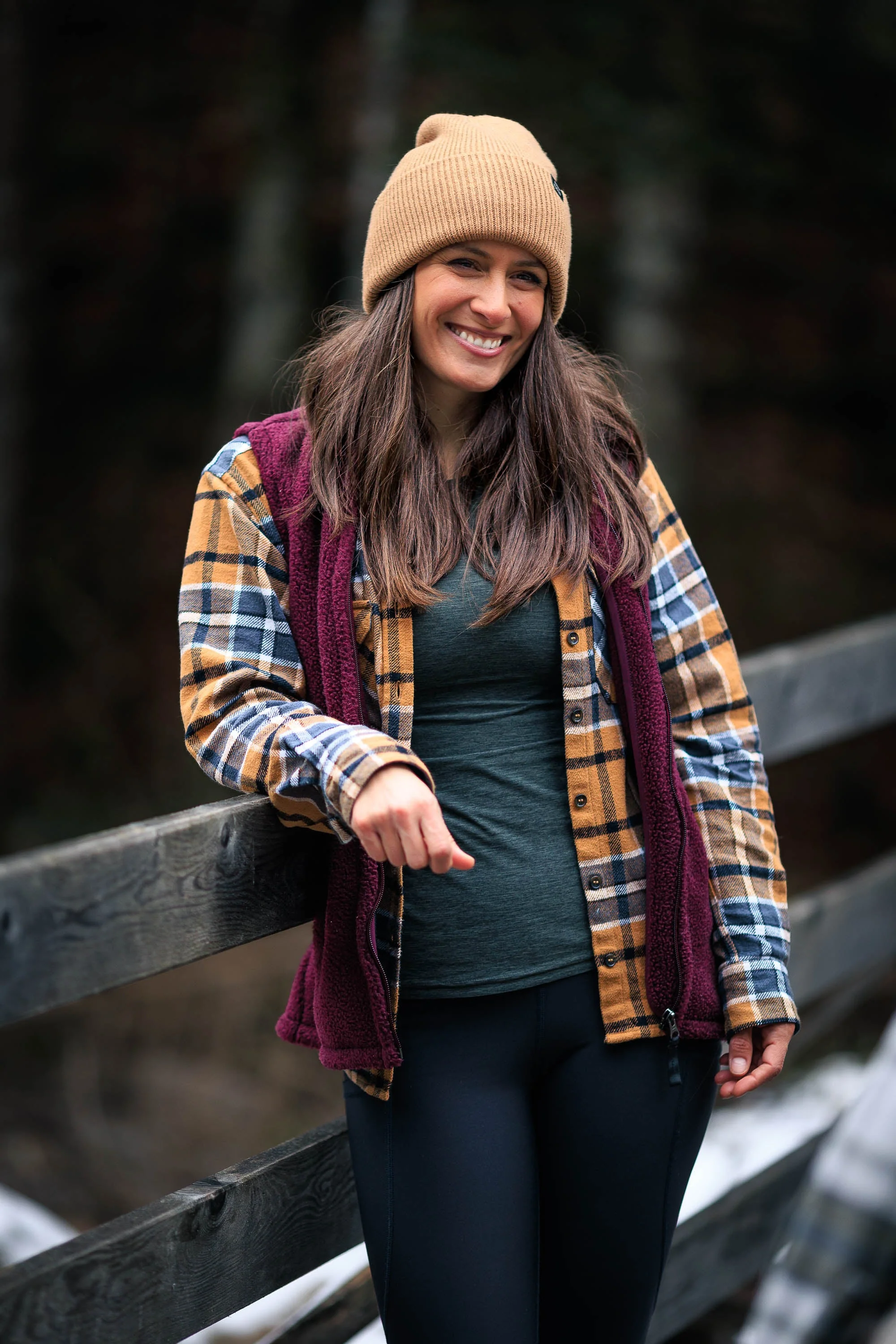 Sherpa Vest Burgundy - Image 6