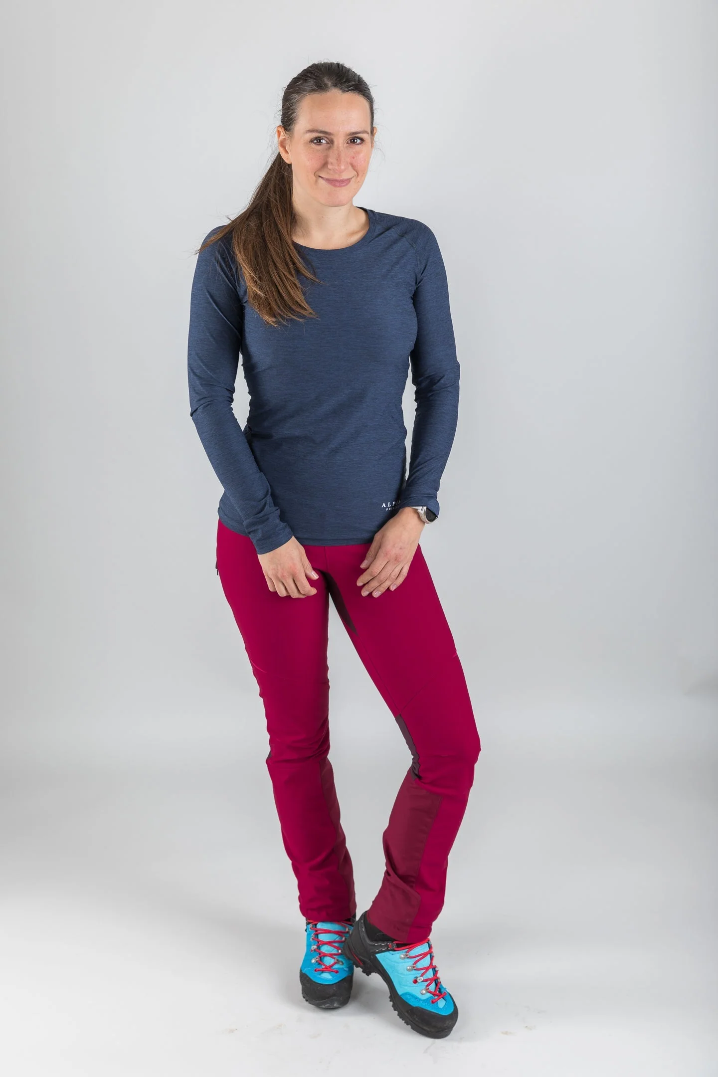 Summit Long Sleeve Tee Indigo Blue - Image 7