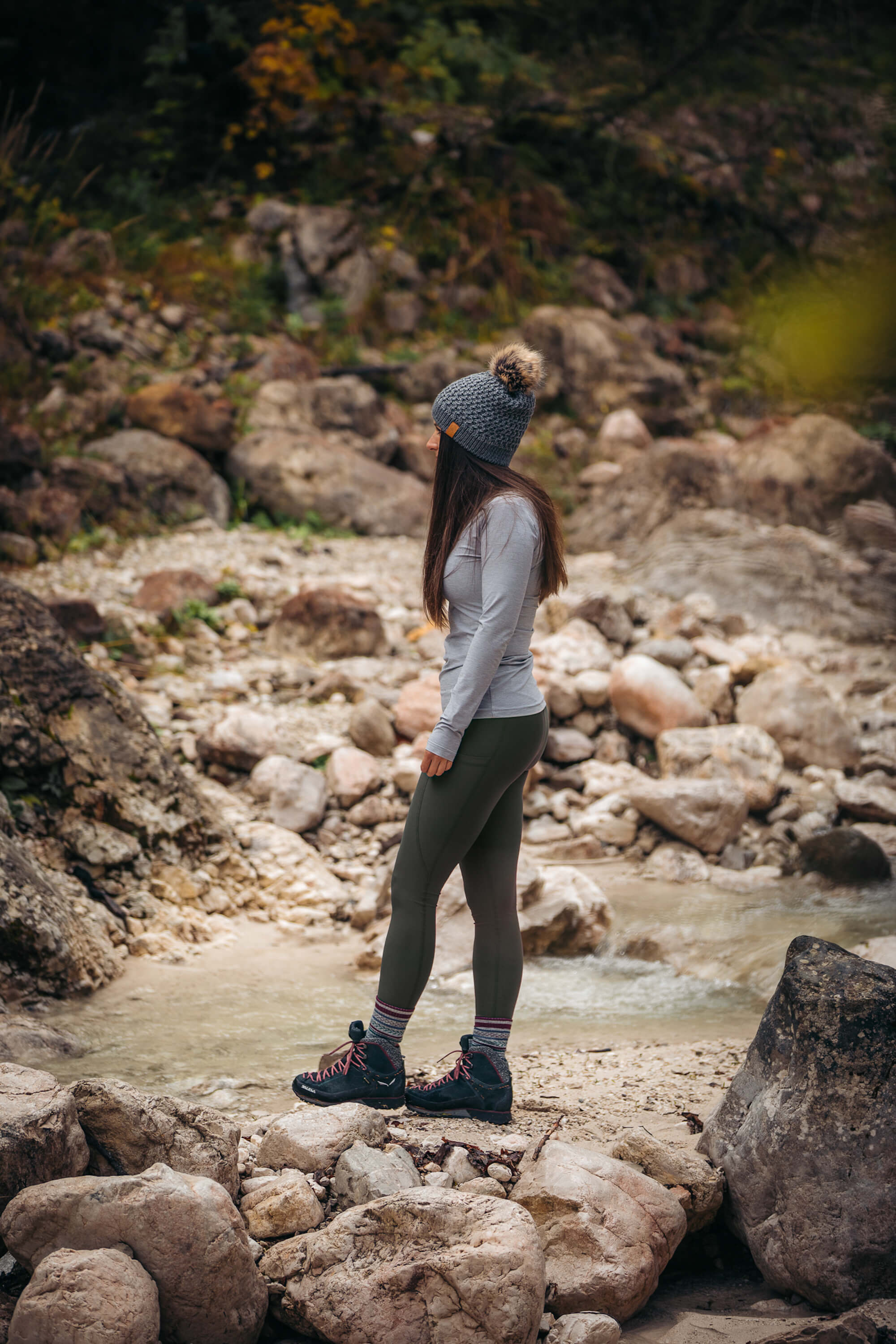 Summit Pocket Leggings Khaki - Image 4