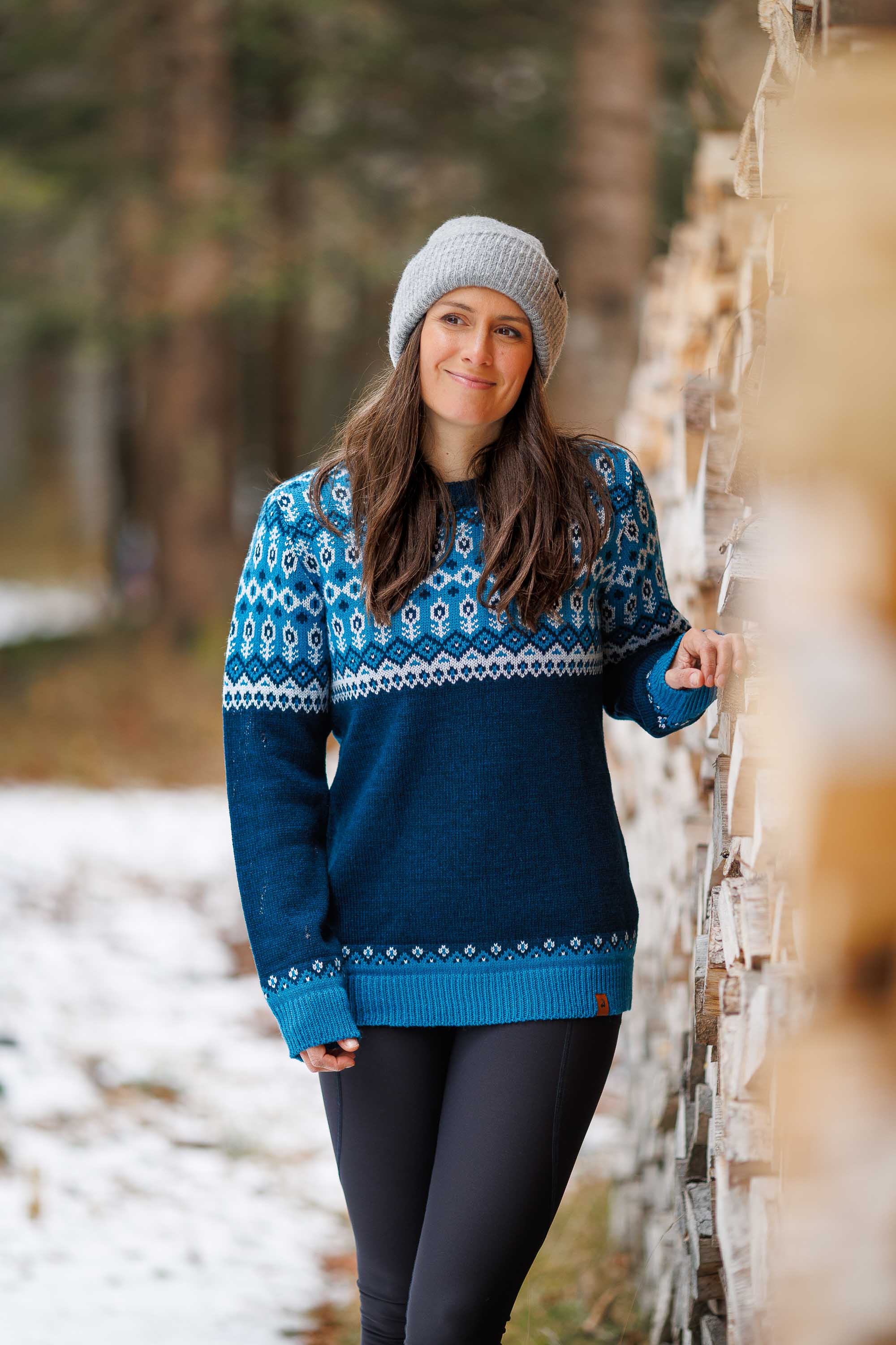 Svalbard Knit Sweater - Polar Blue - Image 3
