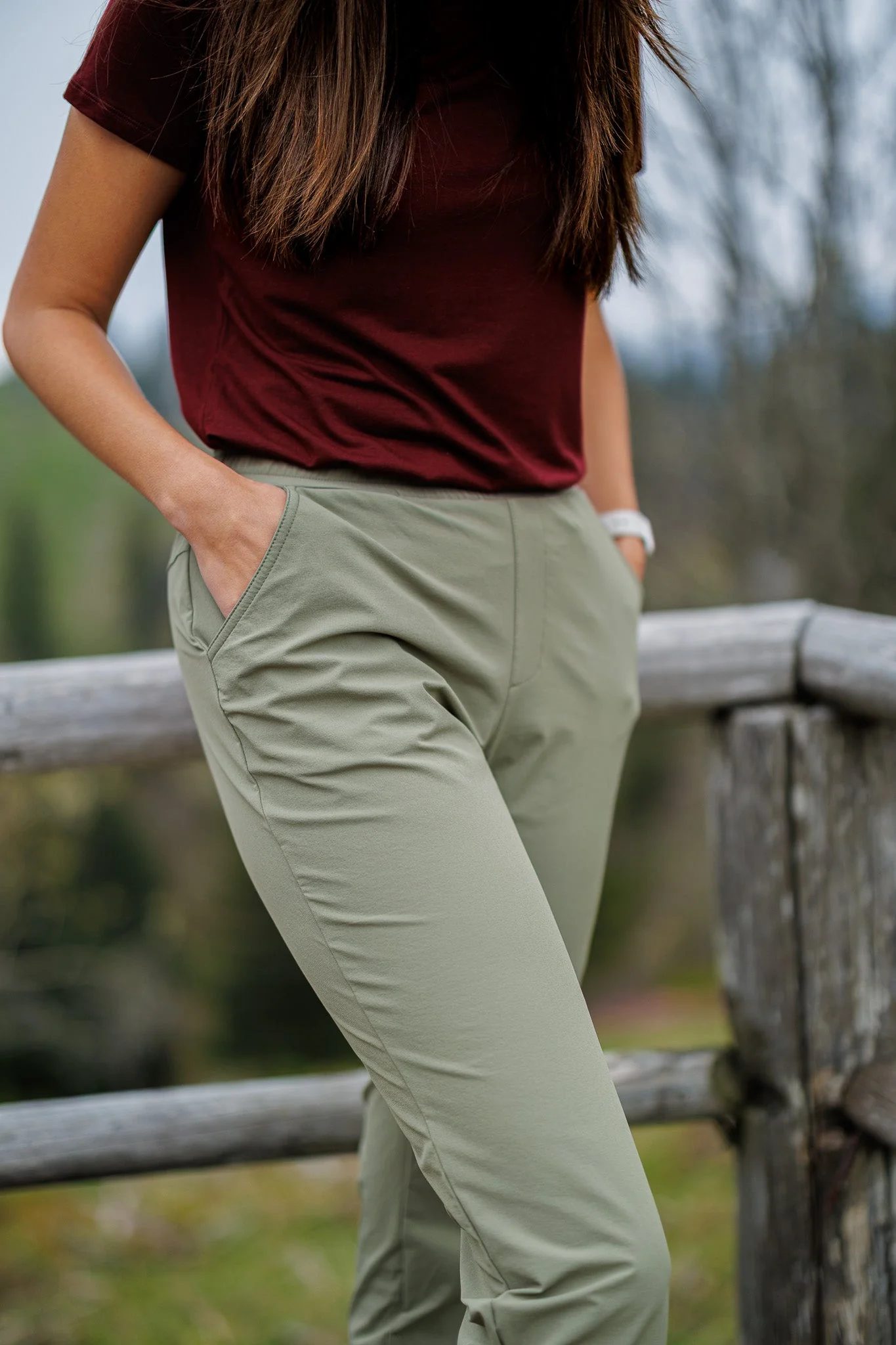 Venture Joggers Olive - Tall (+7cm) - Image 3